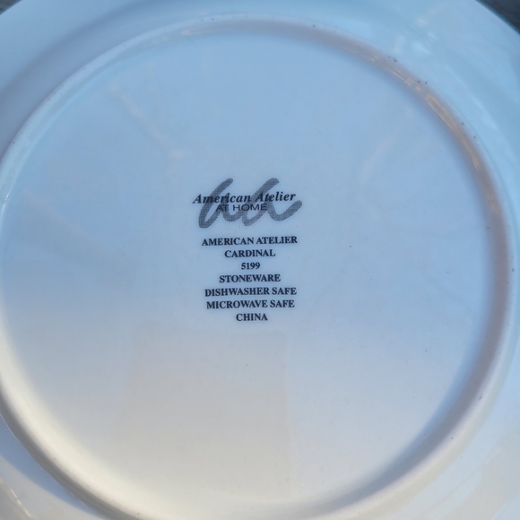 American Atelier Cardinal Salad Plates - Picture 4 of 5
